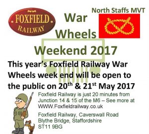 Foxfield Railway - War Wheels Weekend